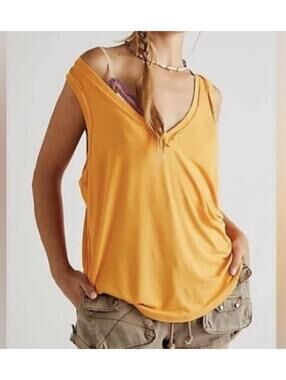 We The Free - Orange Tank Size Medium